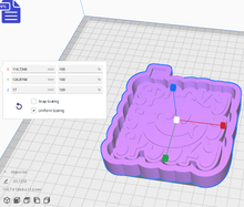 Load image into Gallery viewer, Spooky Smiley Silicone Mold Housing STL File