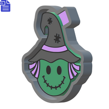 Load image into Gallery viewer, Witch Smiley Silicone Mold Housing STL File