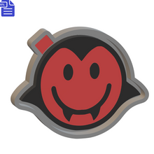 Load image into Gallery viewer, Vampire Smiley Silicone Mold Housing STL File