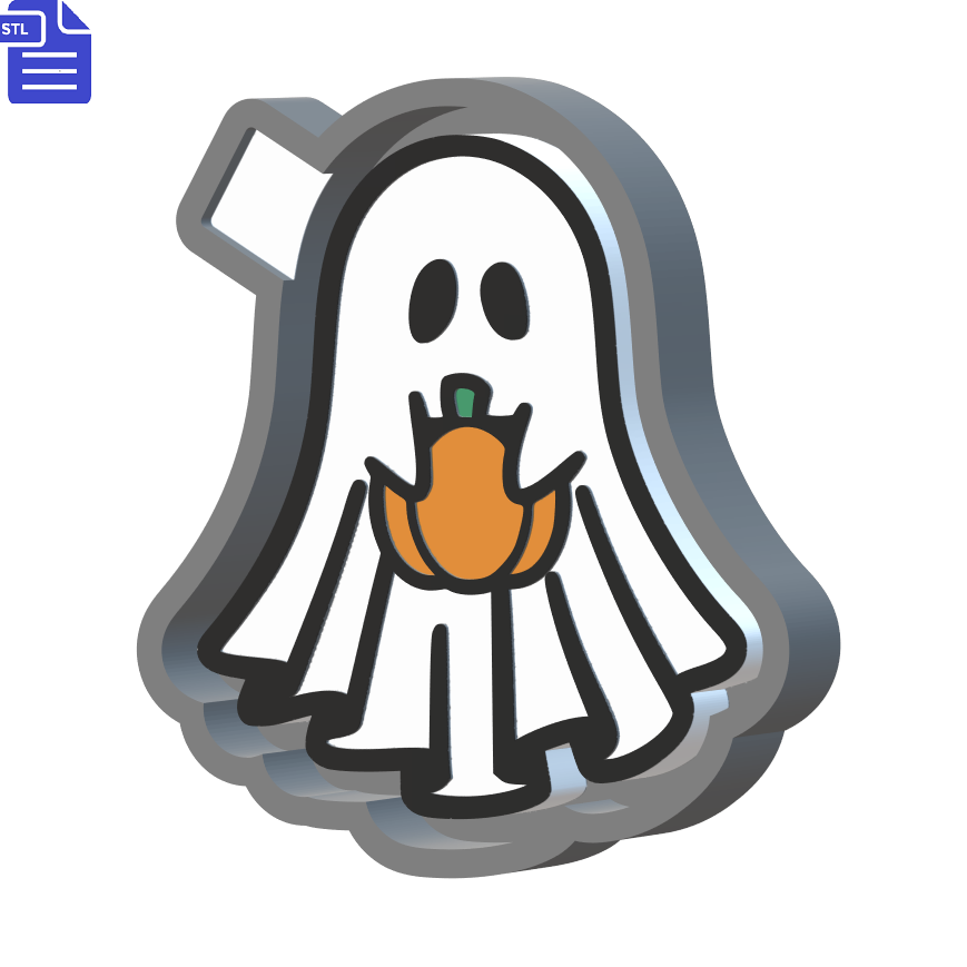 Ghost Silicone Mold Housing STL File - The Crafts and Glitter Shop