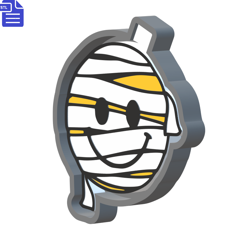 Mummy Smiley Silicone Mold Housing STL File - The Crafts and Glitter Shop