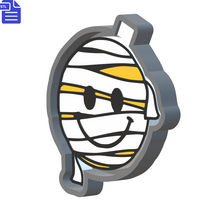 Load image into Gallery viewer, Mummy Smiley Silicone Mold Housing STL File