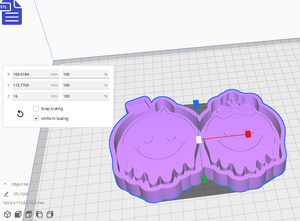 Melting Smiley Face Silicone Mold Housing STL File