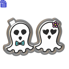 Load image into Gallery viewer, Boy &amp; Girl Ghost Set Silicone Mold Housing STL File