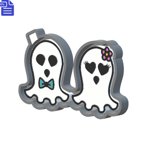 Boy & Girl Ghost Set Silicone Mold Housing STL File