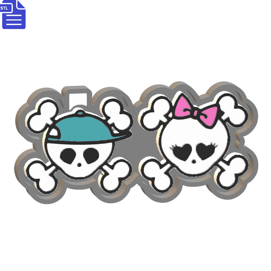 Boy & Girl Pirate Silicone Mold Housing STL File - The Crafts and Glitter Shop