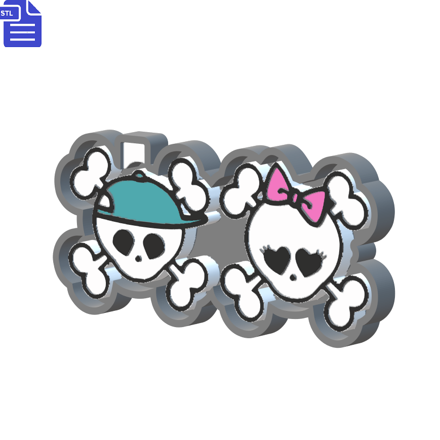 Boy & Girl Pirate Silicone Mold Housing STL File - The Crafts and Glitter Shop