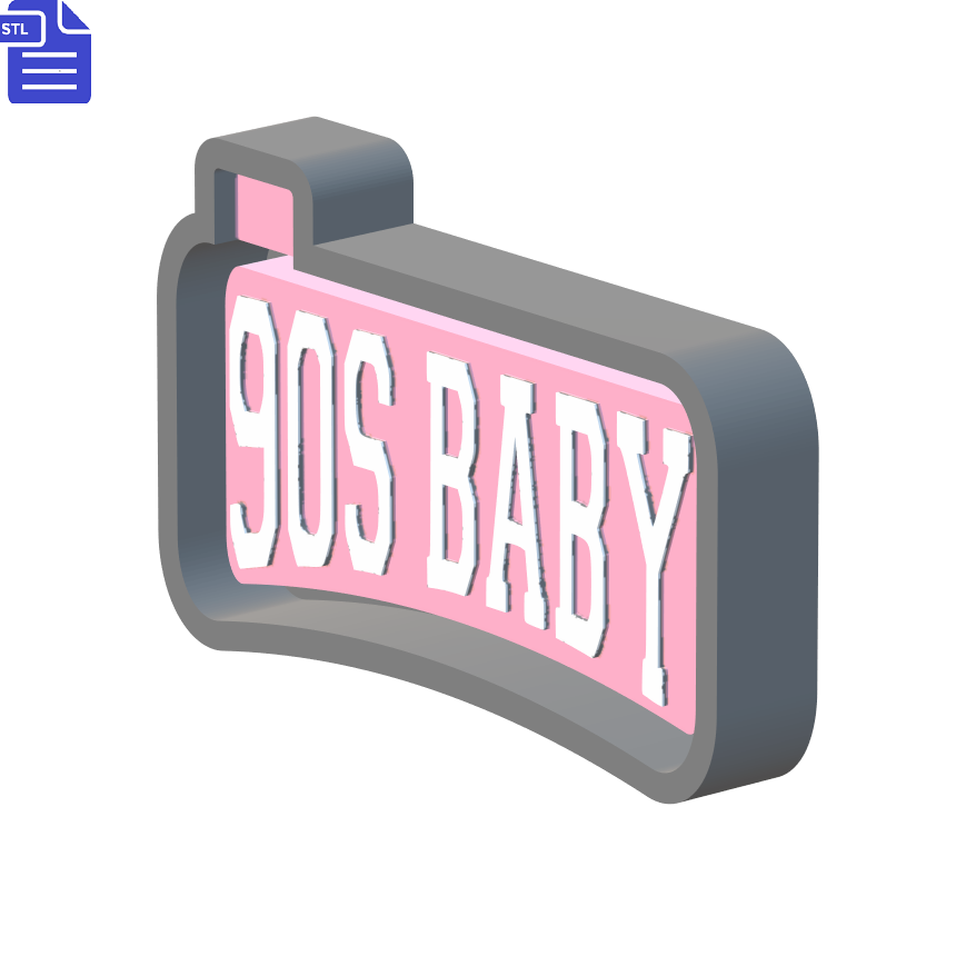 90s Baby Silicone Mold Housing STL File - The Crafts and Glitter Shop