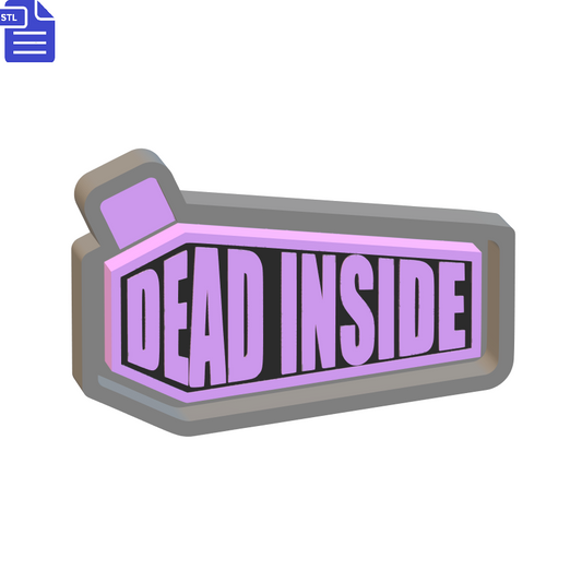 Dead Inside Silicone Mold Housing STL File - The Crafts and Glitter Shop