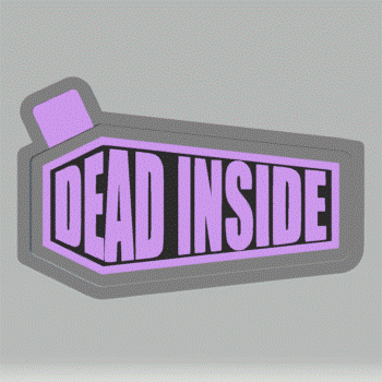 Dead Inside Silicone Mold Housing STL File - The Crafts and Glitter Shop