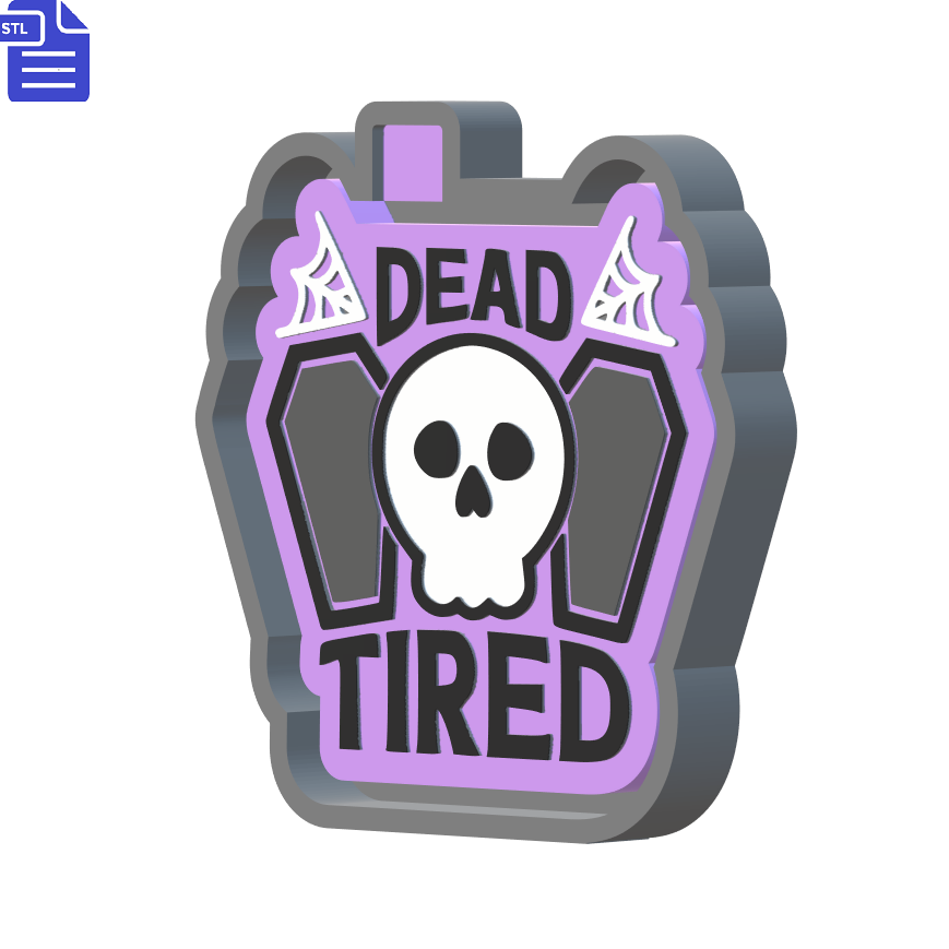Dead Tired Silicone Mold Housing STL File - The Crafts and Glitter Shop