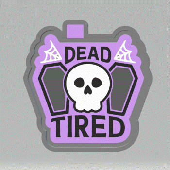 Dead Tired Silicone Mold Housing STL File - The Crafts and Glitter Shop
