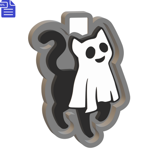 Ghost Cat Silicone Mold Housing STL File - The Crafts and Glitter Shop
