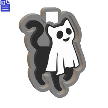 Load image into Gallery viewer, Ghost Cat Silicone Mold Housing STL File