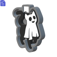 Load image into Gallery viewer, Ghost Cat Silicone Mold Housing STL File