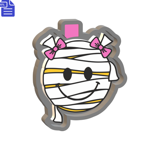Girl Mummy Smiley Silicone Mold Housing STL File - The Crafts and Glitter Shop