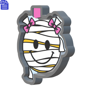 Girl Mummy Smiley Silicone Mold Housing STL File