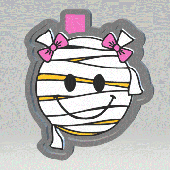 Girl Mummy Smiley Silicone Mold Housing STL File - The Crafts and Glitter Shop
