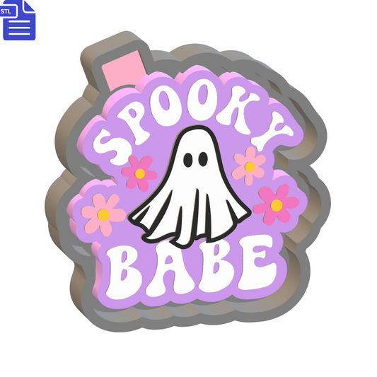 Spooky Babe Silicone Mold Housing STL File - The Crafts and Glitter Shop