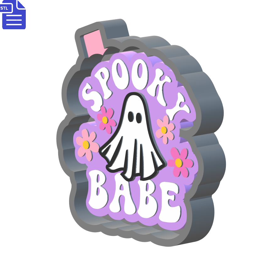 Spooky Babe Silicone Mold Housing STL File - The Crafts and Glitter Shop