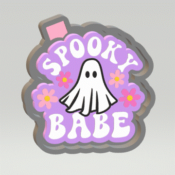 Spooky Babe Silicone Mold Housing STL File - The Crafts and Glitter Shop