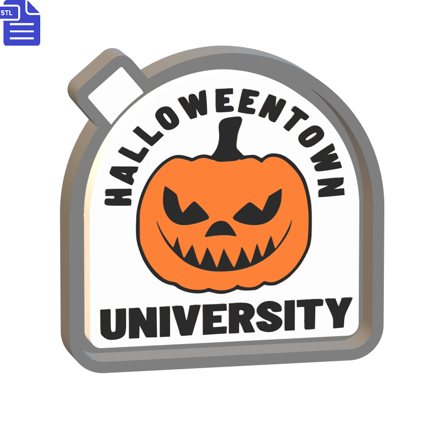 Halloween Town University Silicone Mold Housing STL File