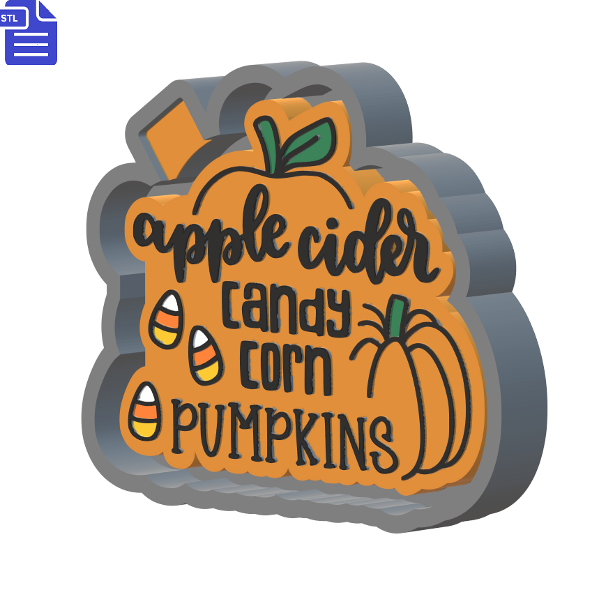 Autumn Fall Silicone Mold Housing STL File - The Crafts and Glitter Shop