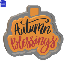 Load image into Gallery viewer, Autumn Blessings Silicone Mold Housing STL File