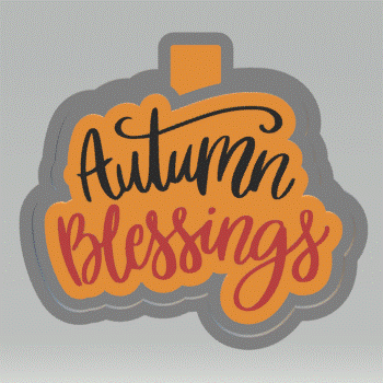 Autumn Blessings Silicone Mold Housing STL File - The Crafts and Glitter Shop