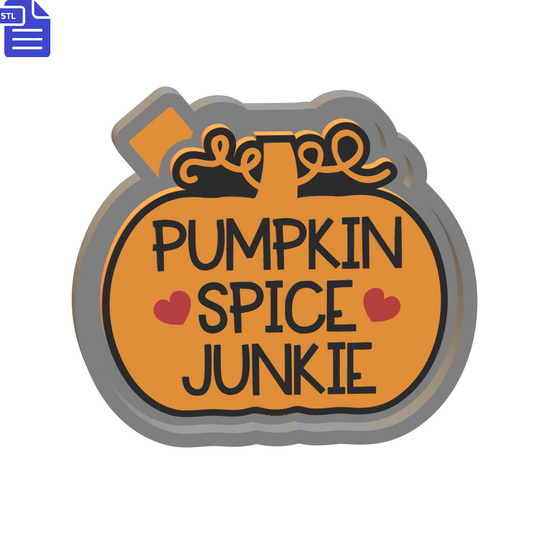 Pumpkin Spice Junkie Silicone Mold Housing STL File - The Crafts and Glitter Shop