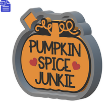 Load image into Gallery viewer, Pumpkin Spice Junkie Silicone Mold Housing STL File