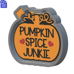 Pumpkin Spice Junkie Silicone Mold Housing STL File