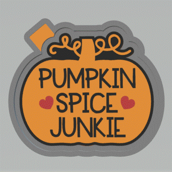 Pumpkin Spice Junkie Silicone Mold Housing STL File - The Crafts and Glitter Shop