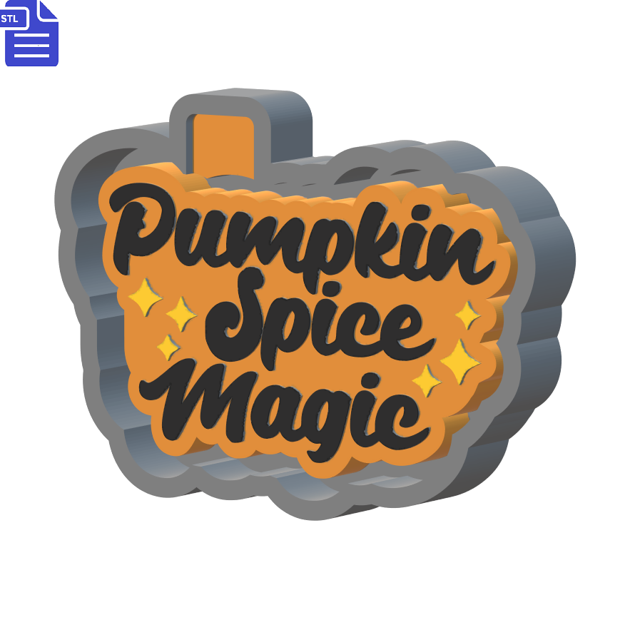 Pumpkin Spice Magic Silicone Mold Housing STL File - The Crafts and Glitter Shop