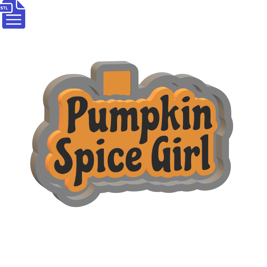 Pumpkin Spice Girl Silicone Mold Housing STL File - The Crafts and Glitter Shop