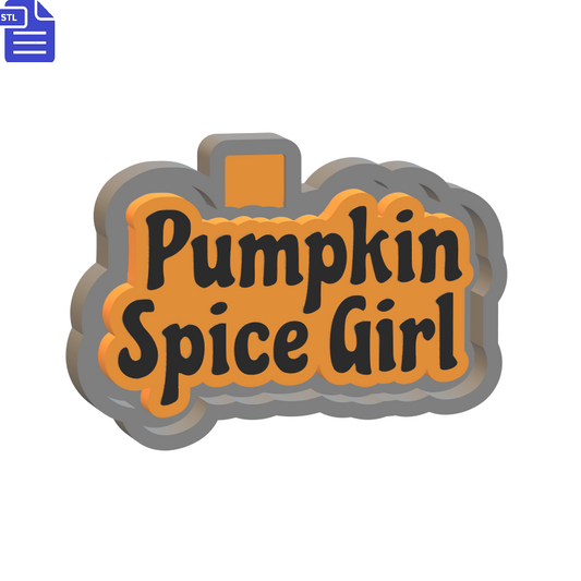 Pumpkin Spice Girl Silicone Mold Housing STL File - The Crafts and Glitter Shop