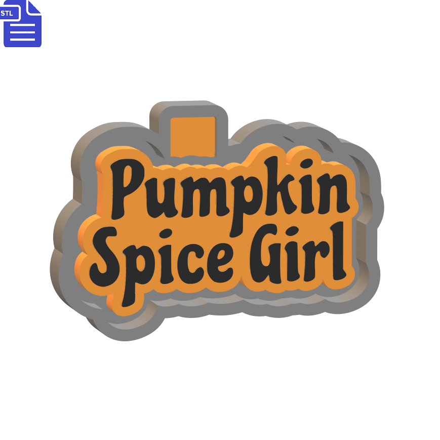 Pumpkin Spice Girl Silicone Mold Housing STL File