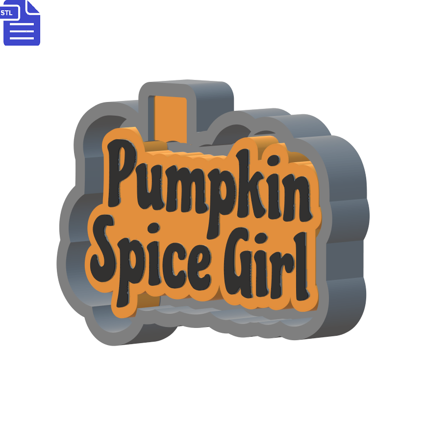 Pumpkin Spice Girl Silicone Mold Housing STL File - The Crafts and Glitter Shop