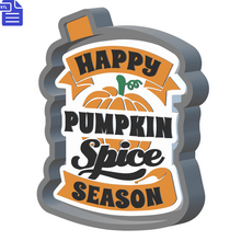 Load image into Gallery viewer, Pumpkin Spice Season Silicone Mold Housing STL File