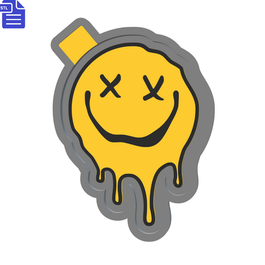 Melting Smiley Silicone Mold Housing STL File - The Crafts and Glitter Shop