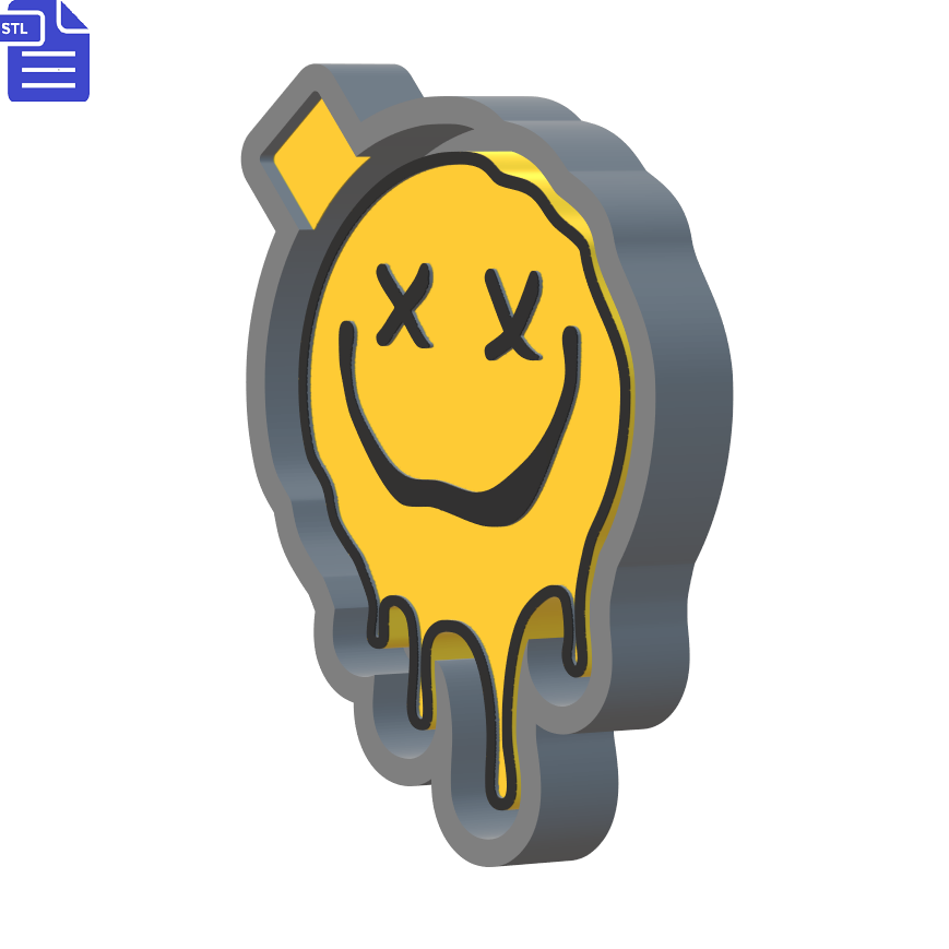 Melting Smiley Silicone Mold Housing STL File - The Crafts and Glitter Shop