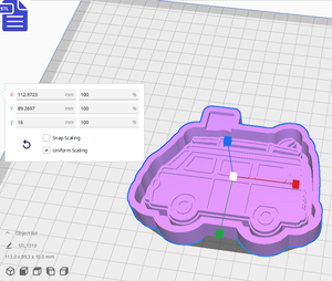 Surfer Van Silicone Mold Housing STL File