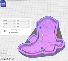 Load image into Gallery viewer, Festive Boots Silicone Mold Housing STL File