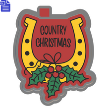 Load image into Gallery viewer, Country Christmas Silicone Mold Housing STL File