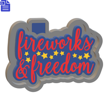 Load image into Gallery viewer, Fireworks &amp; Freedom Silicone Mold Housing STL File