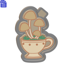 Load image into Gallery viewer, Mushroom Teacup Silicone Mold Housing STL File