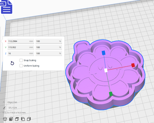 Flower Smiley Silicone Mold Housing STL File