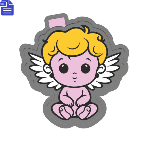 Baby Angel Silicone Mold Housing STL File