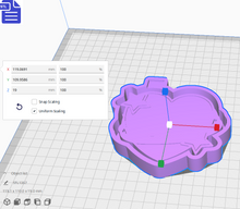 Load image into Gallery viewer, Heart Sparkles Silicone Mold Housing STL File