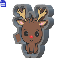 Load image into Gallery viewer, Reindeer Silicone Mold Housing STL File